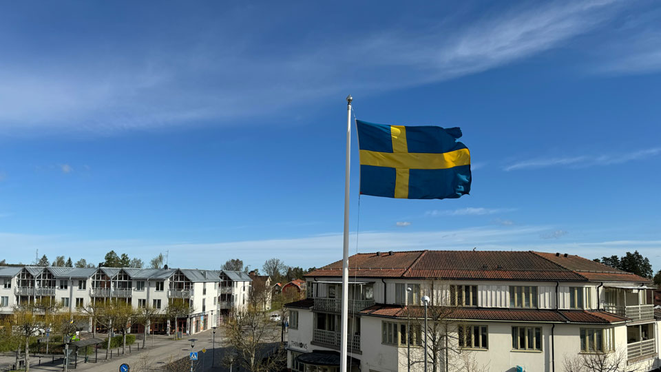 Sveriges flagga. Foto