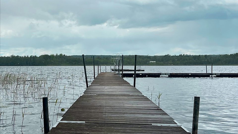 Bild från en brygga. 
